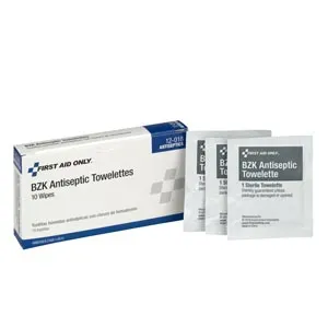 First Aid Only - An337-10 - Bzk Antiseptic Wipes, 10/Bx (10 Count) (Drop Ship Only - $50 Minimum Order)