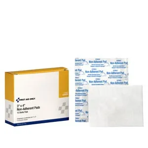 First Aid Only - From: 3-601 To: 3-605 - Non Adherent Pads, 3"x4", 10/bx (DROP SHIP ONLY)