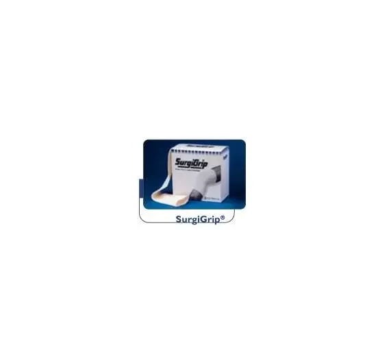 Gentell - Surgigrip - GLE10 - Elastic Tubular Support Bandage Surgigrip 3-1/2 Inch X 11 Yard Leg / Small Thigh Pull On White NonSterile 8 to 12 mmHg