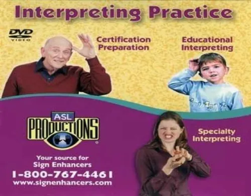 Harris Communication - From: DVD1A-1L To: DVD6P-8 - Sign Enhancers Educational Interpreting 12 dvd