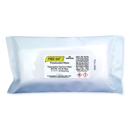 High Tech Conversion - FS-NTP-1711.85 - Free-sat (85/15) Pre-saturated Wipes Iso Class 5