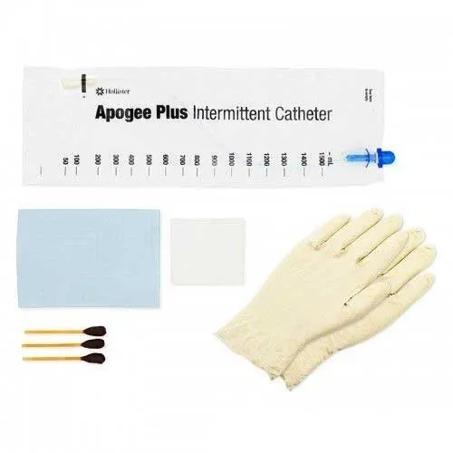 Hollister - Apogee - B14fb-Female - Intermittent Catheter Tray Apogee Closed System / Firm Tip 14 Fr. Without Balloon