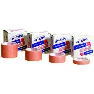 Hy-Tape International - 140LF - Original Pink Tape 4" x 5 yds., On Plastic Spools Ends, Waterproof, Flexible, Latex-free, Zinc Oxide Based Individually Packaged