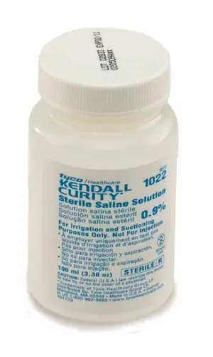 Cardinal Health - 1020 - Sterile Saline Bottle, 100mL, 6/pk, 8 pk/cs (Continental US Only)