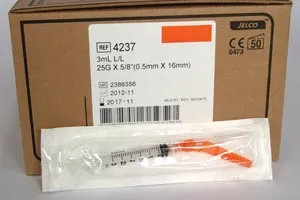 Smiths Medical ASD - 4237 - Needle, Safety, Hypodermic, 25G x 5/8", 3ml Luer Lock Syringe, Hub Color Black, 50/bx, 8 bx/cs (US Only)