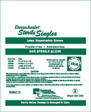 Innovative Healthcare - From: 103200 To: 104350  DermAssist    Gloves, Exam, Latex, Sterile, Powder Free (PF)