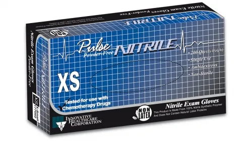 Innovative Healthcare - Pulse - 177052 -  Gloves, Exam, Nitrile, Chemo, Non Sterile, PF, Textured, ThinFilm