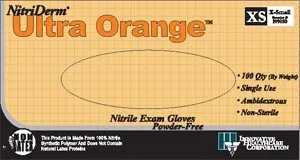 Innovative Healthcare - 199400 - Gloves, Exam, XX-Large, Nitrile, Non-Sterile, PF, Textured, Orange Color, 90/bx, 10 bx/cs