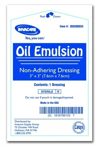 Invacare - 20D033 - IB Oil Emulsion Non-Adhering Dressing