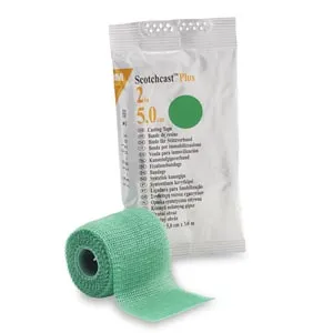 3M - 82002G - Plus Casting Tape, 2" x 4 yds, Green, 10/cs (Continental US+HI Only)