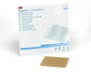 3m - 90002 - Tegaderm Hydrocolloid Dressing With Outer Clear Adhesive, 4" X 4"