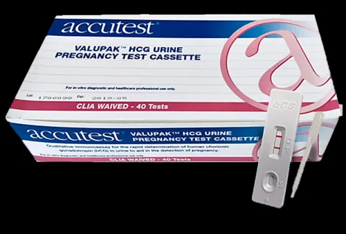 Jant Pharmacal - Accutest ValuPak - PF453 - Reproductive Health Test Kit Accutest ValuPak Fertility Test hCG Pregnancy Test Urine Sample 40 Tests CLIA Waived