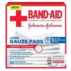 Johnson & Johnson - 111612700 - J & J Band-Aid First Aid Gauze Pads