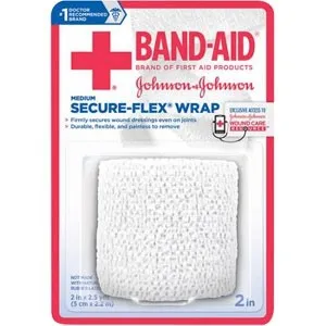 J & J Healthcare Systems - 111615000 - Johnson & Johnsonnsumer J & J Band Aid First Aid Securflex Wrap 2" x 2.5 yds .