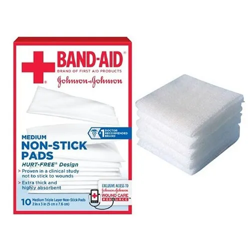 Johnson & Johnsonnsumer - Band-Aid - 111657200 - J & J Band-Aid First Aid Non-Stick Pads, 2" x 3", 10 ct.