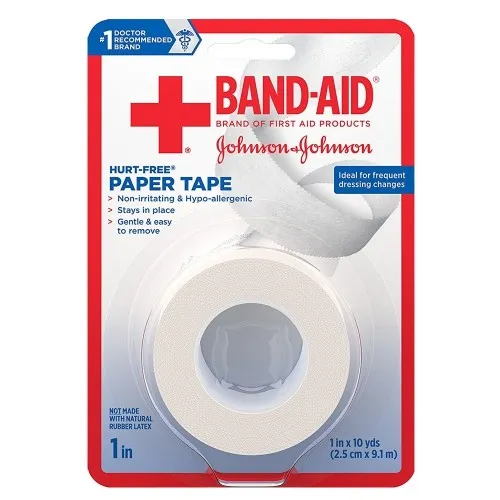J&J - 117118 - Band-Aid First Aid Hurt-Free Paper Tape