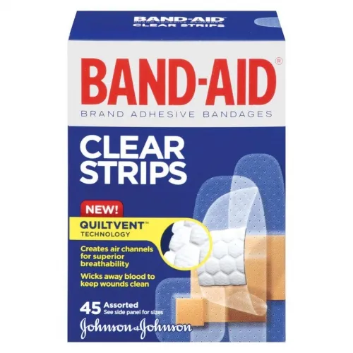 J&J - 117137 - Band-Aid Adhesive Bandage  Strips, Assorted 45 ct.