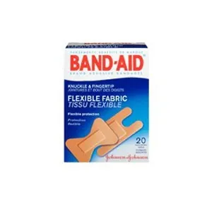Johnson & Johnson - 4452 - Band-Aid Flexible Fabric Adhesive Knuckle and Fingertip Bandages, Assorted