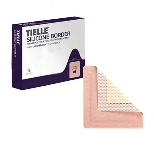 KCI-USA - TLEB1010U - TIELLE Essential Border Adhesive Foam Dressing