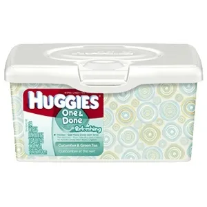 Kimberly Clark - 39333 - Huggies One And Done Refreshing Baby Wipes Tub
