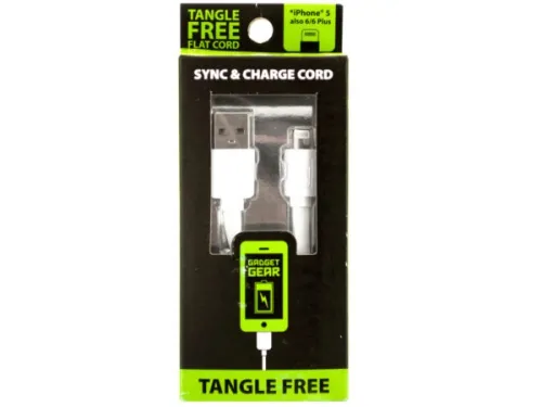 Kole Imports - EL668 - Tangle Free Iphone Sync &amp; Charge Cord