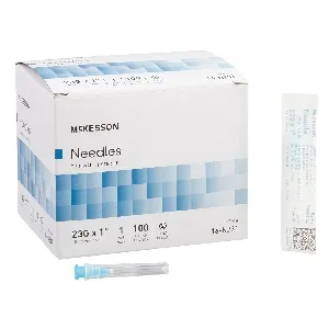 McKesson - 16-N231 - Hypodermic Needle 1 Inch Length 23 Gauge Thin Wall Without Safety