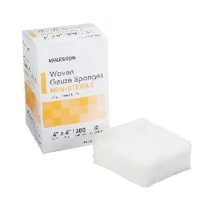 McKesson - 44082000 - Gauze Sponge 4 X 4 Inch 200 per Pack NonSterile 8 Ply Square