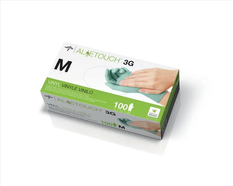 Medline - Aloetouch - From: MDS195174H To: MDS195176H -  3g Powder free Latex free Synthetic Exam Gloves,small