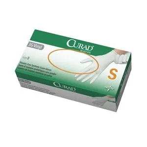 Curad - Medline - 6CUR8234 - Non-Sterile Powder-Free Stretch 3G Vinyl Exam Glove Small, Prop 65 Sku for California