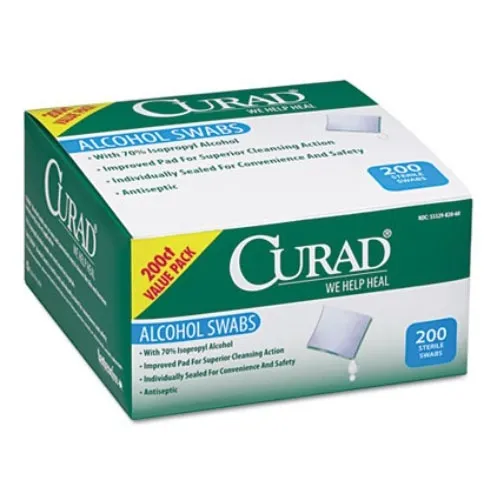 Medline - CUR45581RB - Curad Alcohol Swabs 2-ply with 70% Isopropyl Alcohol
