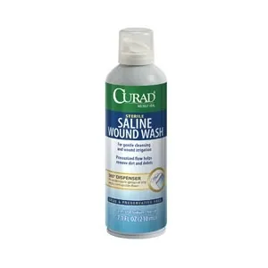 Medline - CURSALINE7H - Curad Saline Wound Flush Spray,7.100 OZ