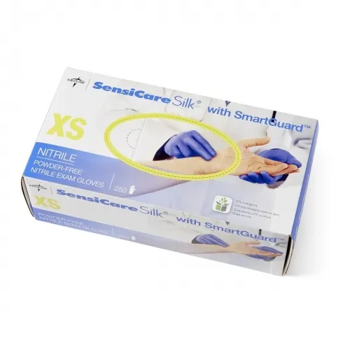 Medline - SensiCare - From: MDS2583 To: MDS2587H -  Silk Nitrile Exam Gloves