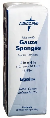 Medline - From: NON25416 To: NON25416Z - Woven Non Sterile Gauze Sponges