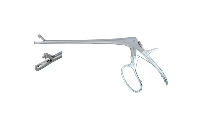 Integra Lifesciences - MeisterHand - MH301442WL - Biopsy Forceps Meisterhand Tischler 8 Inch Length Surgical Grade German Stainless Steel Nonsterile W/lock Pistol Grip Handle With Spring Straight 3 X 7 Mm Oblong Bite With Single Tooth Jaws