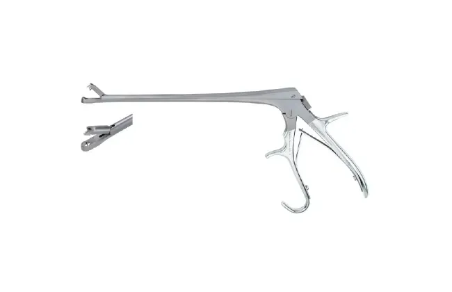 Integra Lifesciences - MeisterHand - MH301443WL - Biopsy Forceps Meisterhand Burke 7-3/4 Inch Length Surgical Grade German Stainless Steel Nonsterile W/lock Pistol Grip Handle With Spring Straight 3 X 4.5 Mm Oval Bite With Single Tooth Jaws