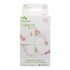 Molnlycke - From: 1520 To: 1528  TubigripElastic Tubular Support Bandage Tubigrip 23/4 Inch X 1 Yard Medium Arm / Small Ankle Pull On Natural NonSterile Size C Standard Compression