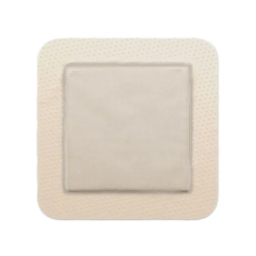 MOLNLYCKE HEALTH CARE - 395390 - Molnlycke Health Care Us Mepilex Border Ag antimicrobial bordered foam dressing with silver 4" x 4"  Safetac technology polyurethene backing film, Multi layerwd, absorbent, pad.  Self adherent.