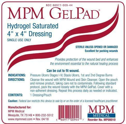 MPM medical - MP00014 - Gelpad, 12" Ply Gauze