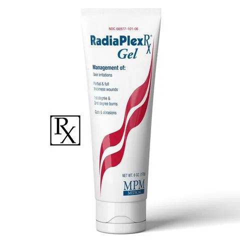 Mpm Medical - MP00106 - RadiaPlex Rx Wound Gel Dressing with Hyaluronic Acid, 6 oz. Tube, Adherent, Prophylactic Activity