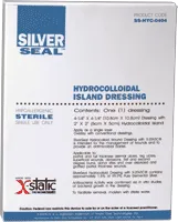 Noble Fiber Technologies - SS-HCD-0404 - Silverseal Hydrocolloid Island Dressing
