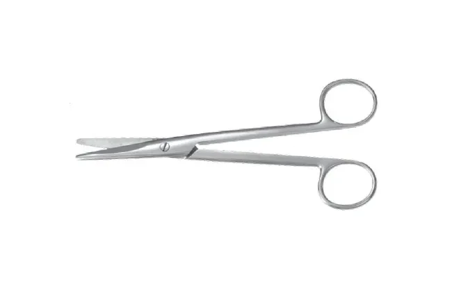 Integra Lifesciences - Padgett - PM-0470 - Operating Scissors Padgett Mayo 6-1/2 Inch Length Surgical Grade Stainless Steel Nonsterile Finger Ring Handle Curved Blade Blunt Tip / Blunt Tip