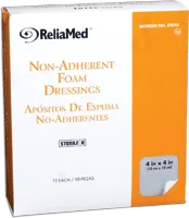 Reliamed - F44 - ReliaMed Sterile Latex-Free Non-Adherent Foam Dressing