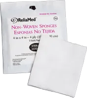 Reliamed - 4404S - ReliaMed Sterile Non-Woven Sponge 4-Ply