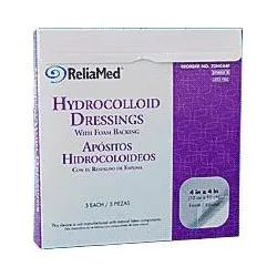 Cardinal Health - From: HC44F To: HC88F - ReliaMed Sterile Latex Free Hydrocolloid Dressing with Foam Back
