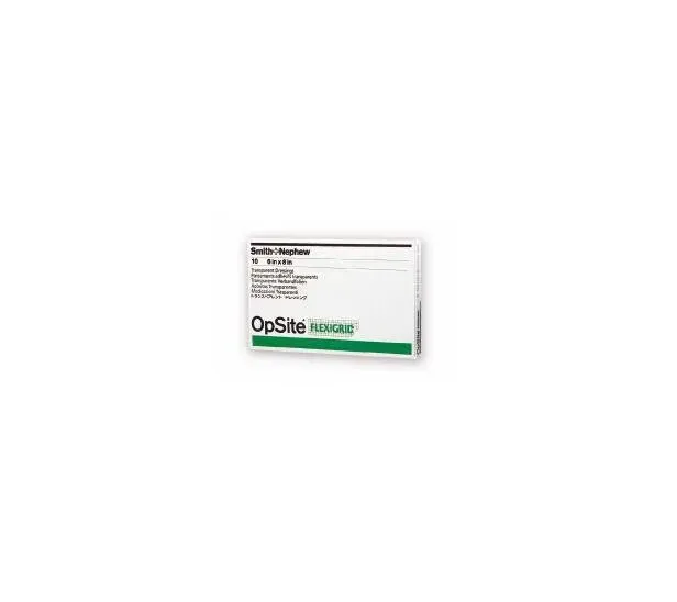 Smith & Nephew - OpSite Flexigrid - 66024631 -  Transparent Film Dressing  6 X 8 Inch 2 Tab Delivery Rectangle Sterile