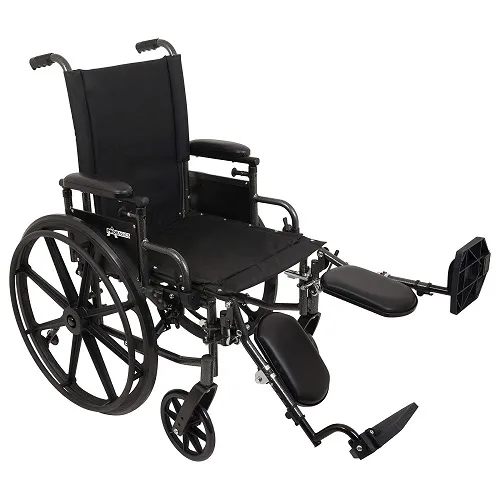 Roscoe - W420168S - Roscoe  Onyx K4 Wheelchair 20” x 16” Seat, Desk-Length Arms, Swing-Away Footrests