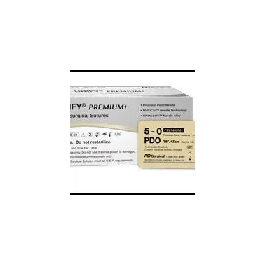 AD Surgical - From: S-D418R13 To: S-D618R13 - UNIFY Surgical Sutures PDO 3/8 Circle, Rev Cut 4/0