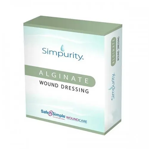 Safe N Simple - Simpurity - SNS50702 -  Alginate Dressing  2 X 2 Inch Square