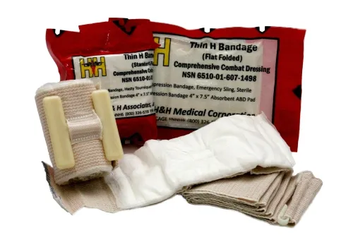 Bound Tree Medical - 1121-484 - H Bandage Trauma Dressing Sterile 8 In X 10 In, Rolled  1/ea