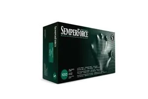 Sempermed USA - BKNF102 - Exam Glove, Nitrile, Small, Black, 100/bx, 10 bx/cs